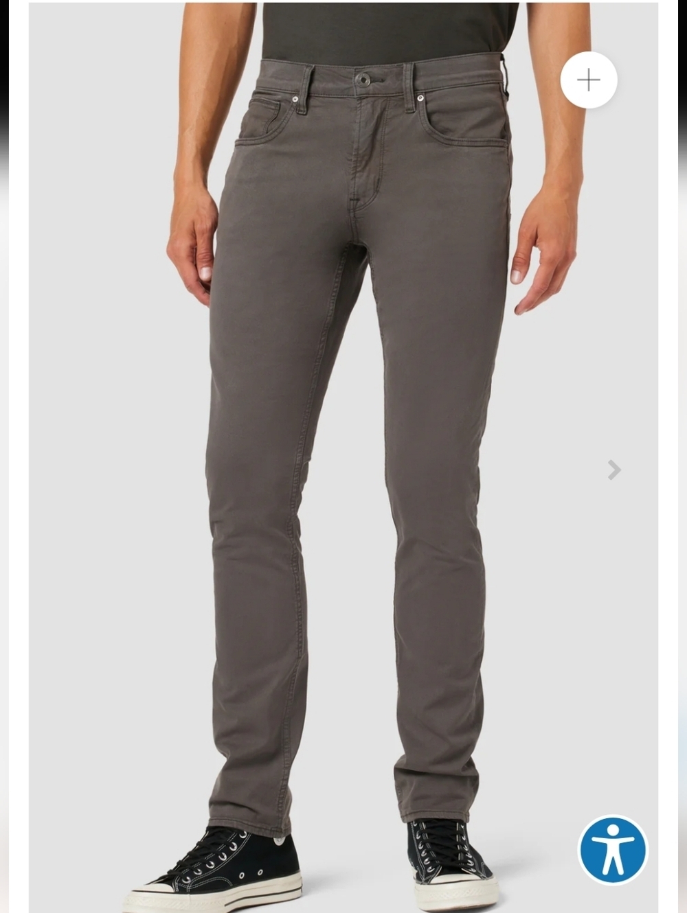 Blake Slim Straight Men's Slim Jeans - Charcoal Gray 30